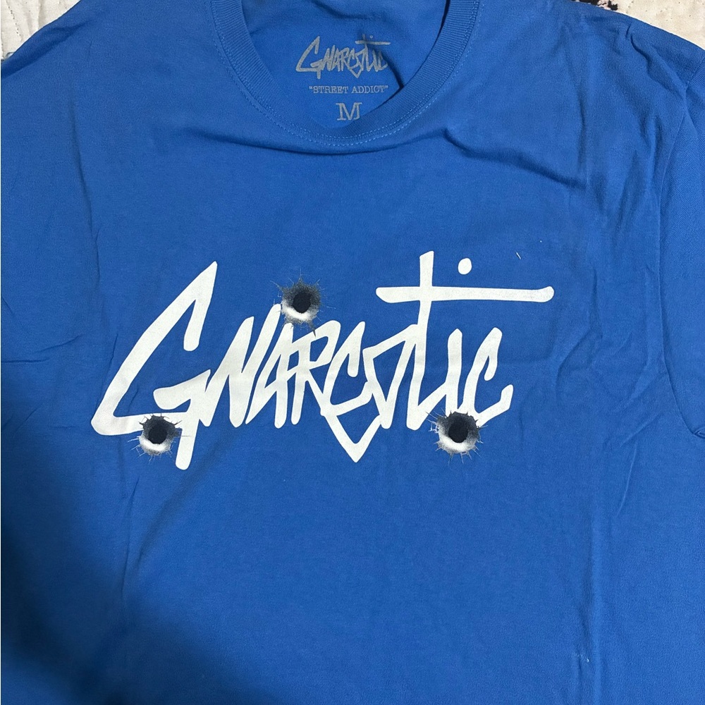 Gnarcotic Blue Graphic T-Shirt